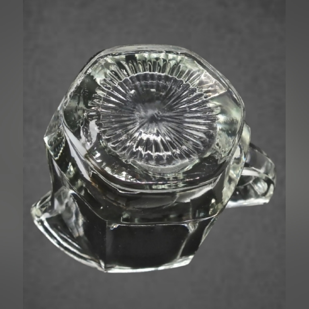 VINTAGE INDIANA COLONIAL PEERLESS PANEL GLASS CREAMER, SUGAR & BUTTER SET - Picture 7 of 8